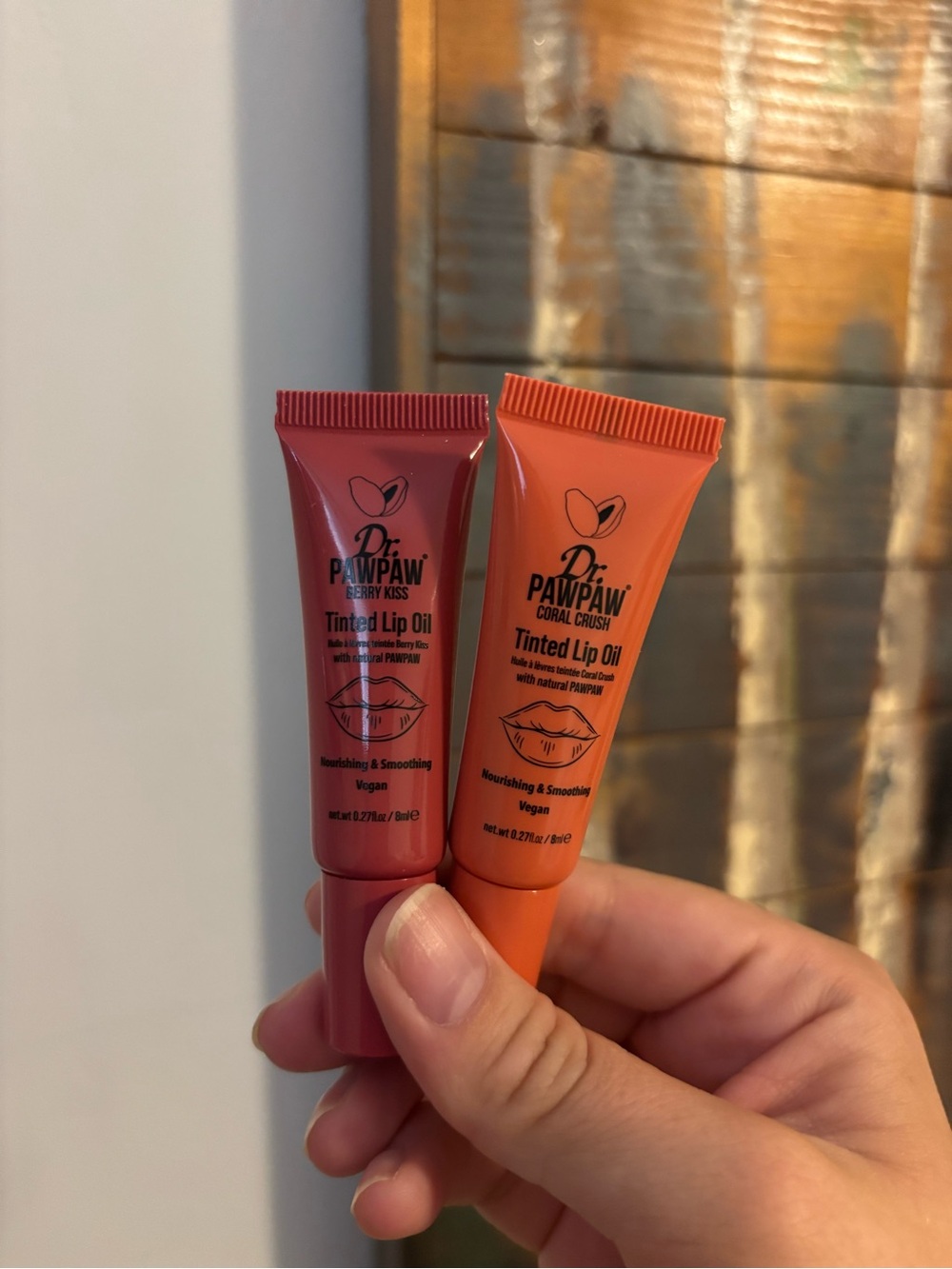 Dr paw paw Tinted Lip Oil Duo — Coral Crush & Berry Kiss
